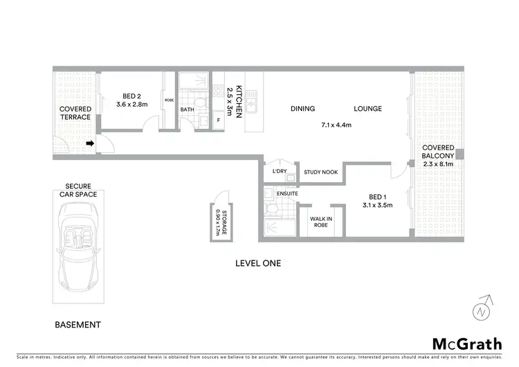 Floorplan of Homely apartment listing, 3/1 Cooks Avenue, Canterbury NSW 2193