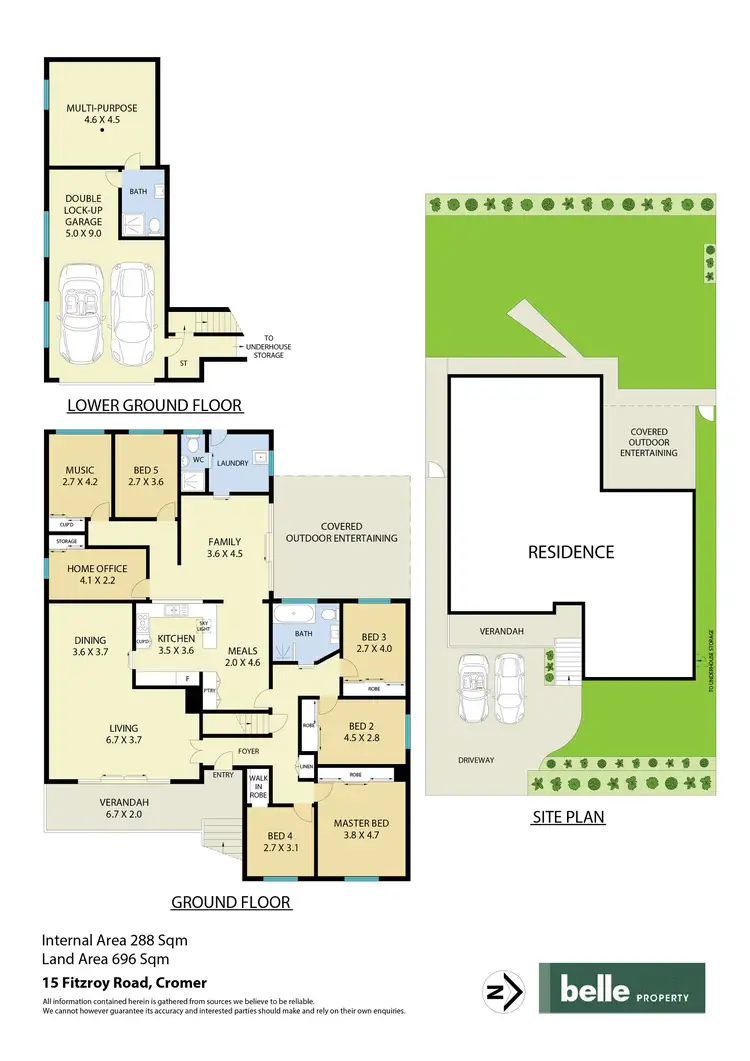 Floorplan of Homely house listing, 15 Fitzroy Road, Cromer NSW 2099