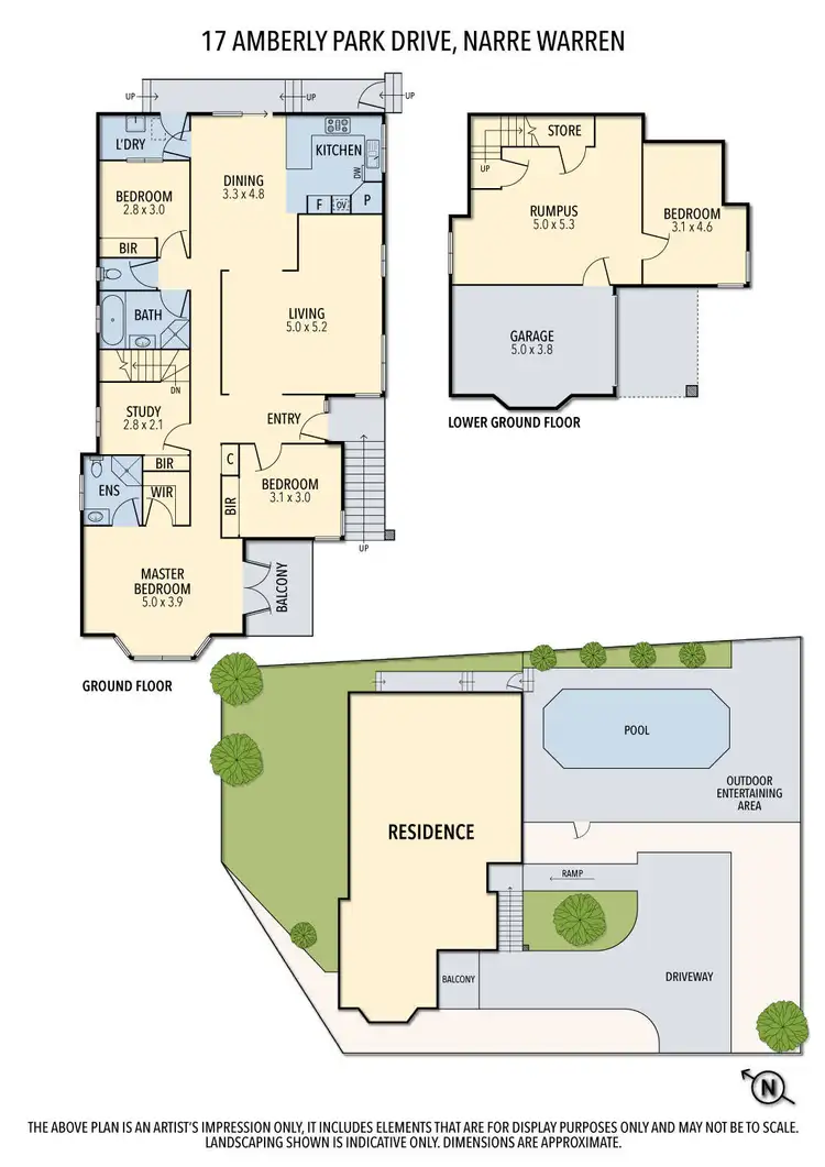 Floorplan of Homely house listing, 17 Amberly Park Drive, Narre Warren South VIC 3805