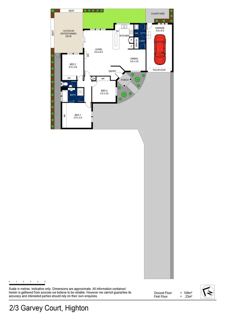 Floorplan of Homely unit listing, 2/3 Garvey Court, Highton VIC 3216