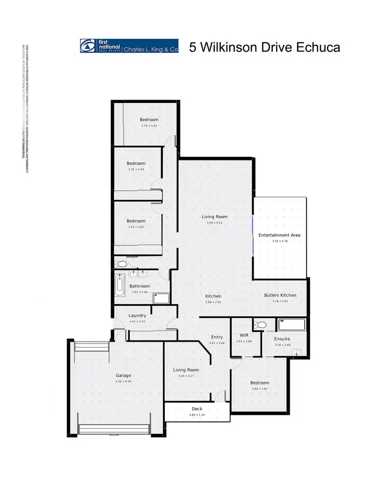 Floorplan of Homely house listing, 5 Wilkinson Drive, Echuca VIC 3564