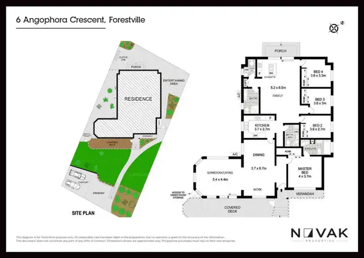 Floorplan of Homely house listing, 6 Angophora Crescent, Forestville NSW 2087