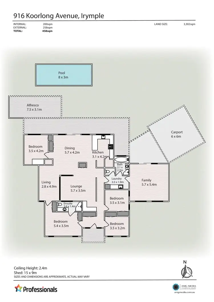 Floorplan of Homely house listing, 916 Koorlong Avenue, Irymple VIC 3498