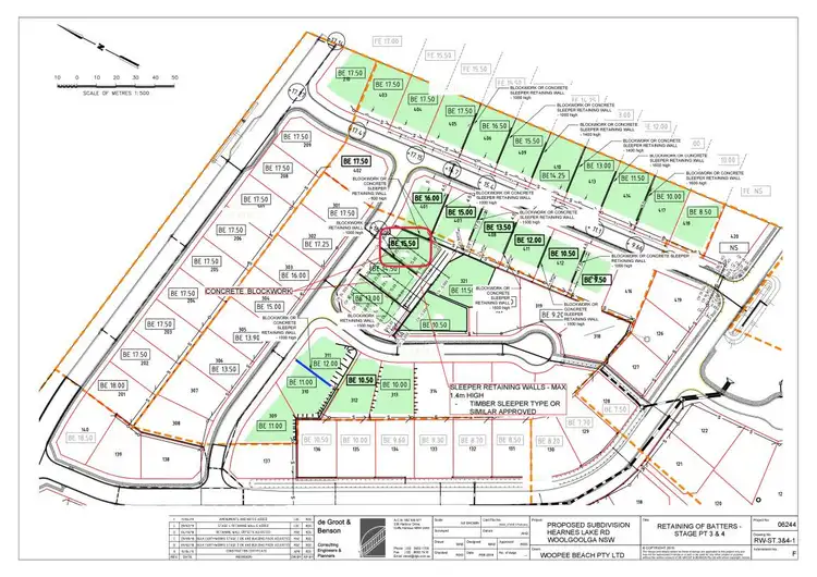 Floorplan of Homely land listing, Lot 325 Burleigh Crescent, Woolgoolga NSW 2456