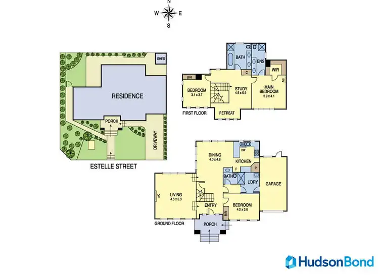 Floorplan of Homely house listing, 45 Estelle Street, Bulleen VIC 3105