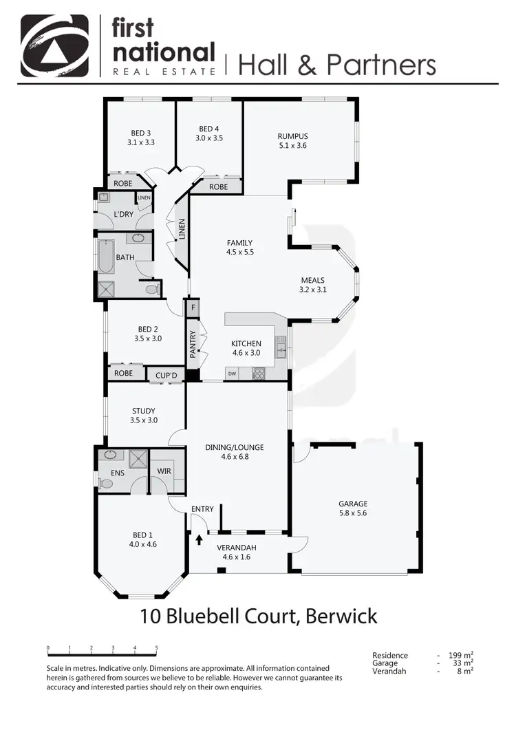 Floorplan of Homely house listing, 10 Bluebell Court, Berwick VIC 3806