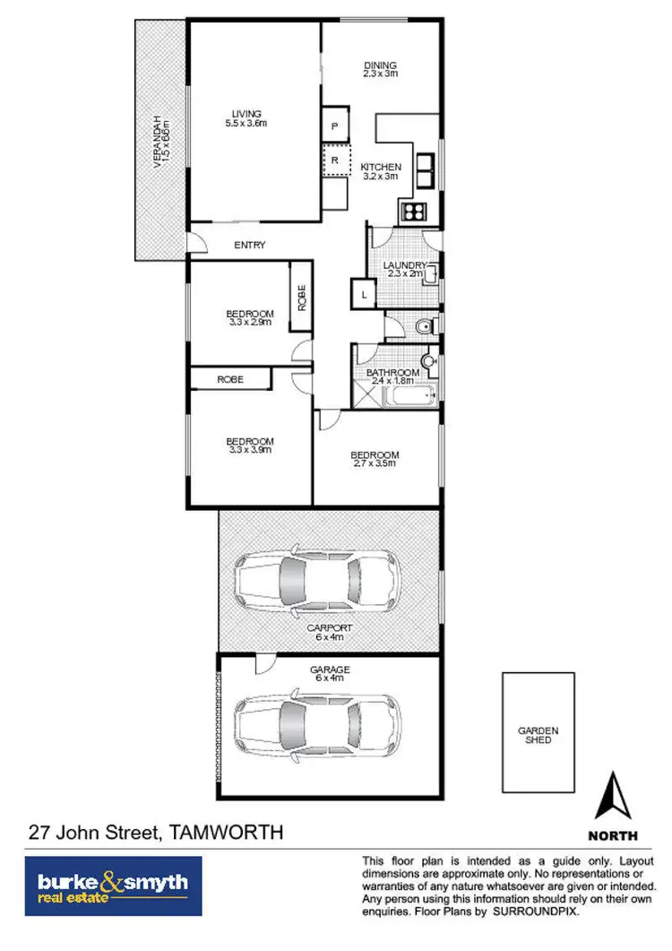 Floorplan of Homely house listing, 27 John Street, Tamworth NSW 2340