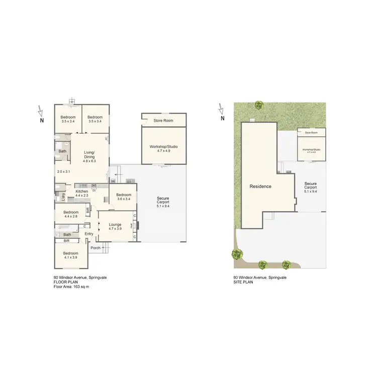 Floorplan of Homely house listing, 80 Windsor Avenue, Springvale VIC 3171