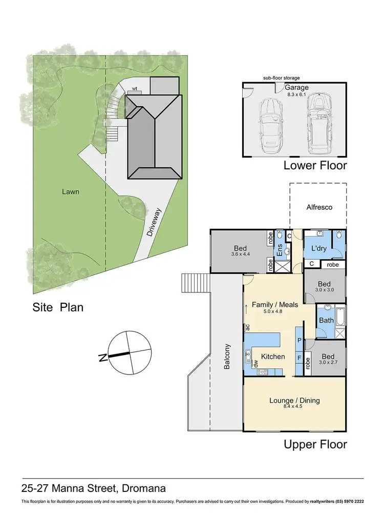 Floorplan of Homely house listing, 27 Manna Street, Dromana VIC 3936