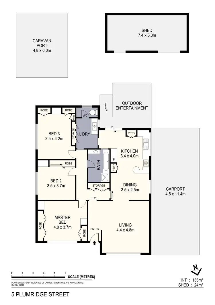 Floorplan of Homely house listing, 5 Plumridge Street, White Hills VIC 3550