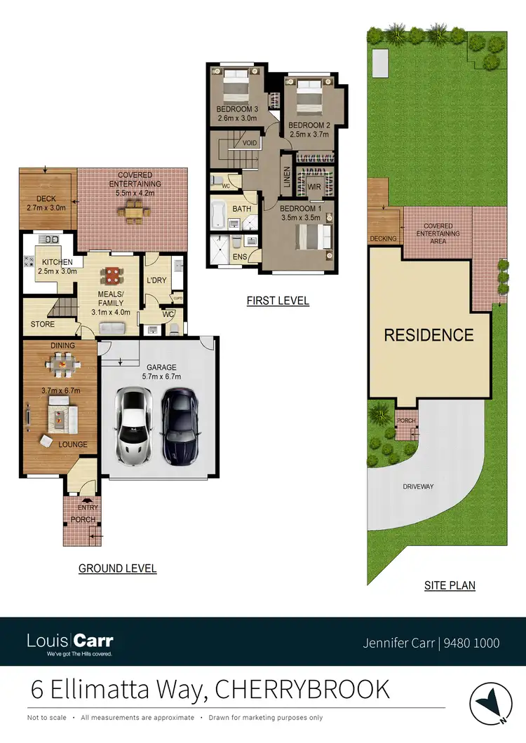 Floorplan of Homely semi-detached listing, 6 Ellimatta Way, Cherrybrook NSW 2126