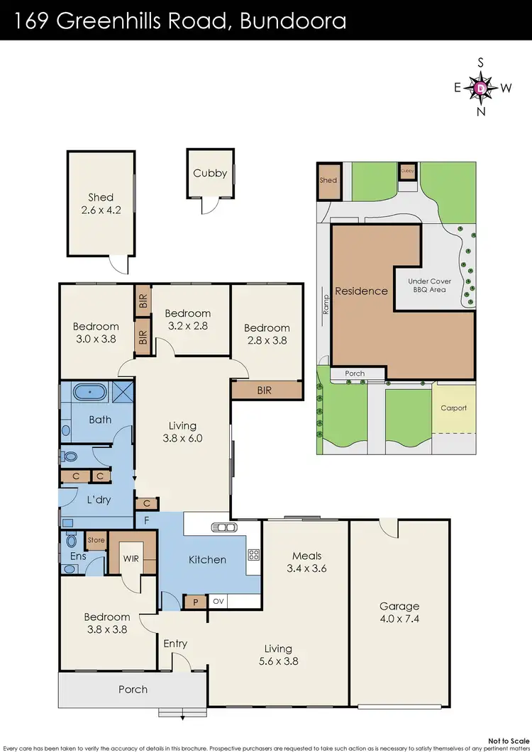 Floorplan of Homely house listing, 169 Greenhills Road, Bundoora VIC 3083