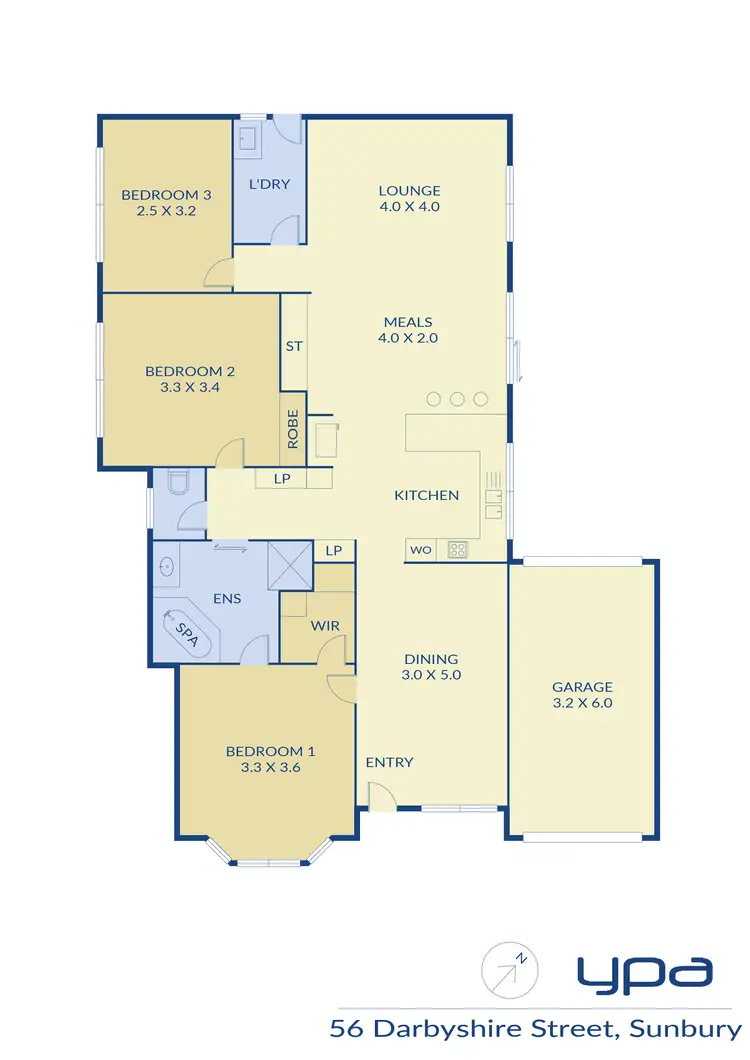 Floorplan of Homely house listing, 56 Darbyshire Street, Sunbury VIC 3429