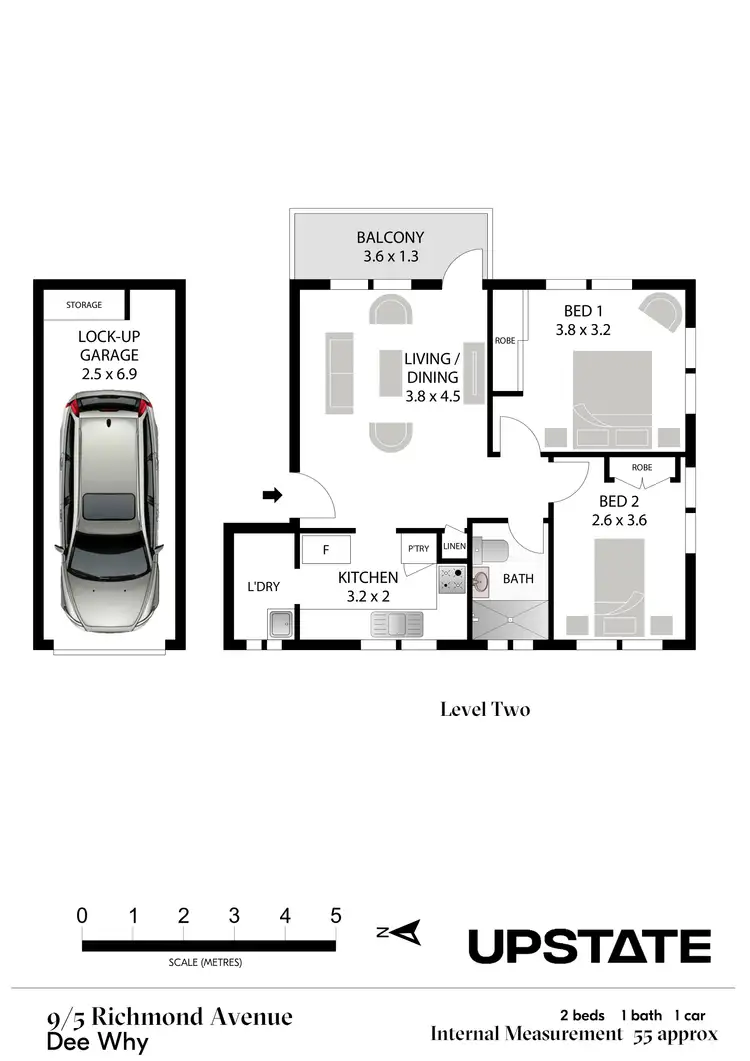 Floorplan of Homely unit listing, 9/5 Richmond Avenue, Dee Why NSW 2099