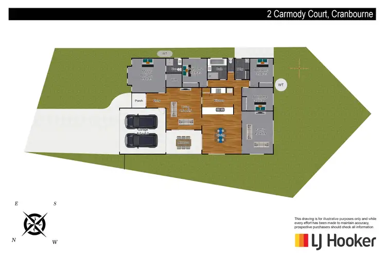 Floorplan of Homely house listing, 2 Carmody Court, Cranbourne VIC 3977