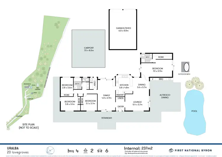 Floorplan of Homely house listing, 20 Lovegroves Lane, Uralba NSW 2477
