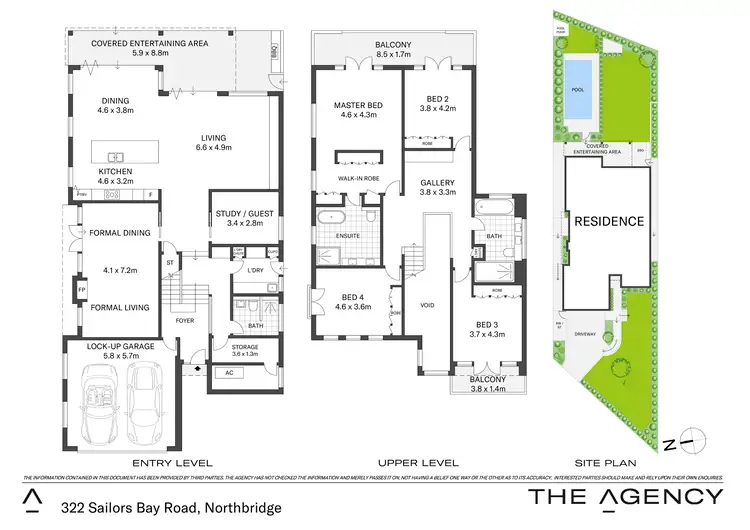 Floorplan of Homely house listing, 322 Sailors Bay Road, Northbridge NSW 2063