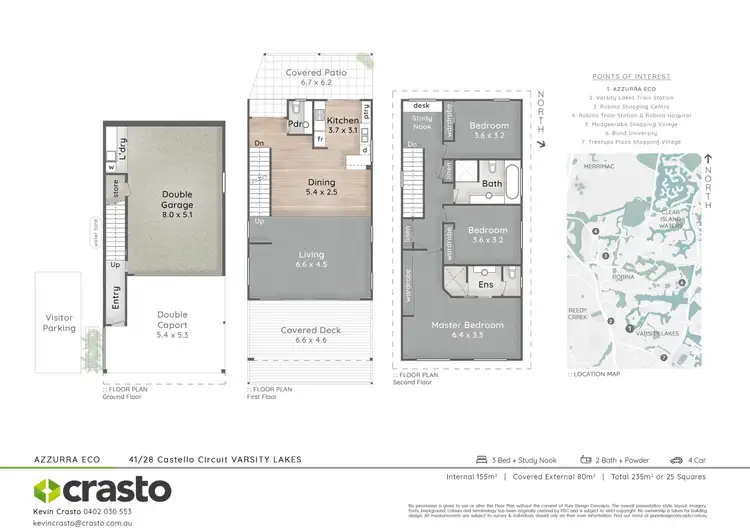 Floorplan of Homely townhouse listing, 41/28 Castello Circuit, Varsity Lakes QLD 4227