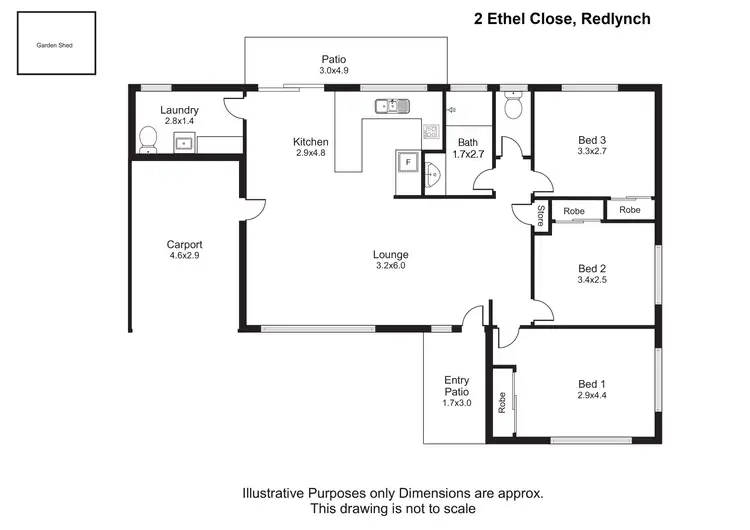 Floorplan of Homely house listing, 2 Ethel Close, Redlynch QLD 4870