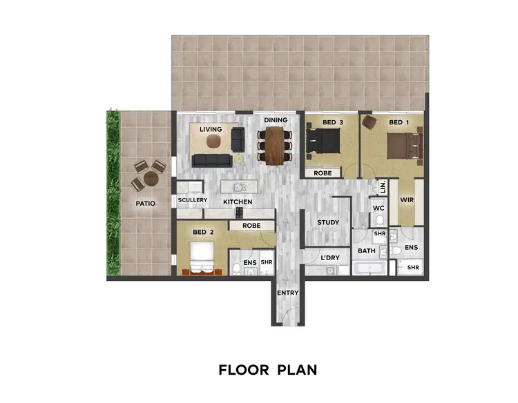 Floorplan of Homely apartment listing, 117/1 Hart Street, Ashmore QLD 4214