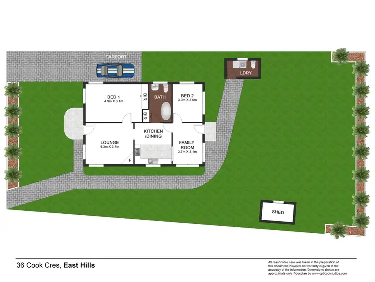 Floorplan of Homely house listing, 36 Cook Crescent, East Hills NSW 2213