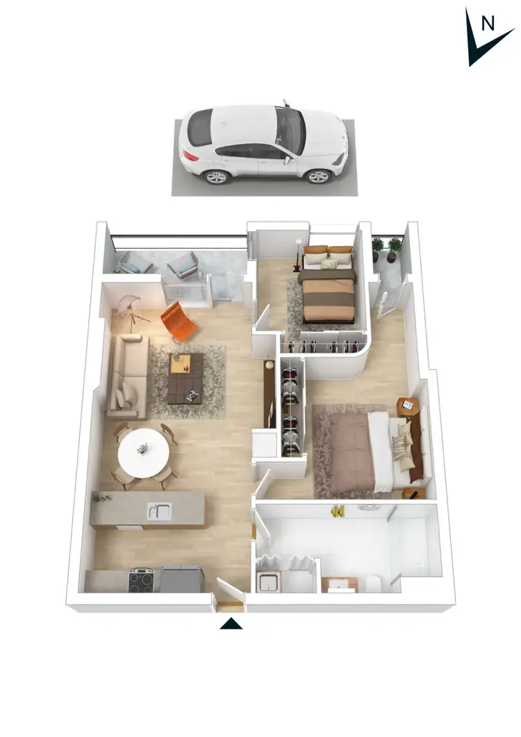 Floorplan of Homely apartment listing, 1502/8 Marmion Place, Docklands VIC 3008