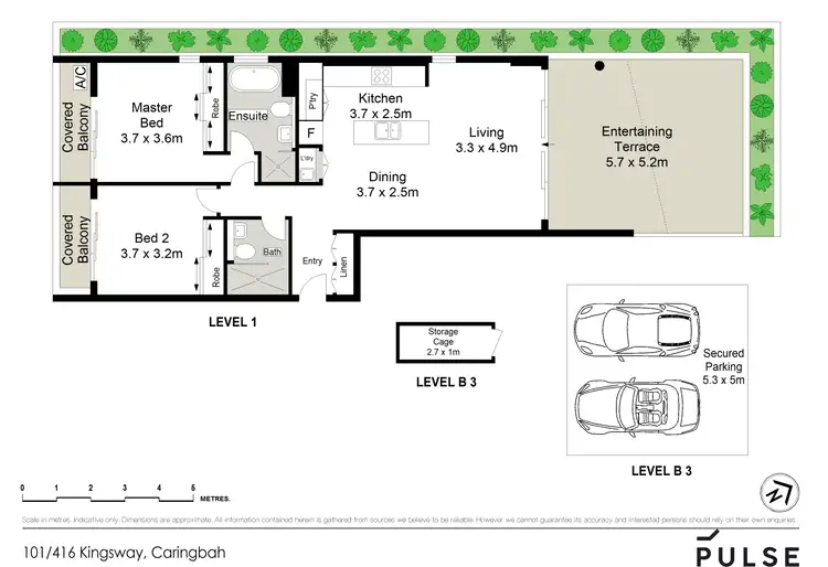 Floorplan of Homely apartment listing, 101/416 Kingsway, Caringbah NSW 2229