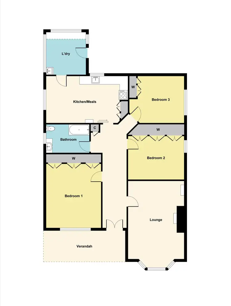 Floorplan of Homely house listing, 206 Gladstone Street, Mount Pleasant VIC 3350