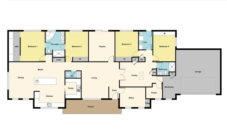 Floorplan of Homely house listing, 59 Windermere Way, Cardigan Village VIC 3352