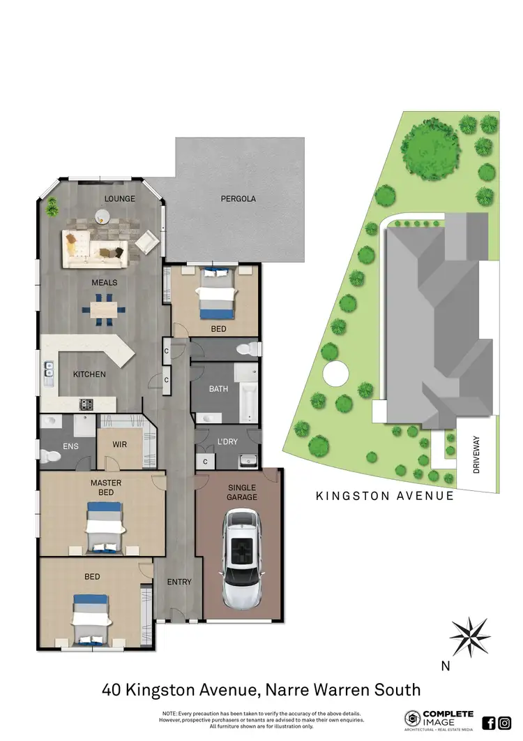 Floorplan of Homely house listing, 40 Kingston Avenue, Narre Warren South VIC 3805
