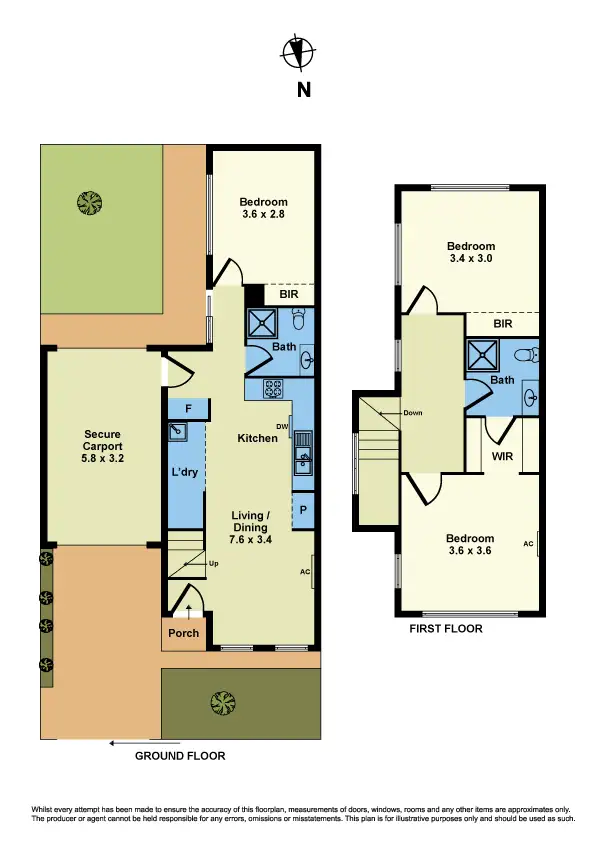 Floorplan of Homely townhouse listing, 22 Dorothy Avenue, Sunshine VIC 3020