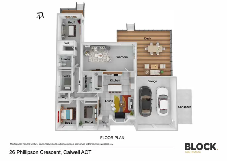 Floorplan of Homely house listing, 26 Phillipson Crescent, Calwell ACT 2905