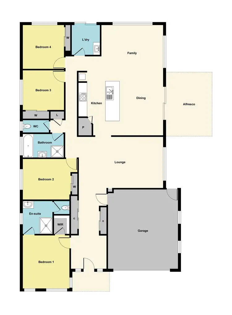 Floorplan of Homely house listing, 83 Dundas Road, Maryborough VIC 3465