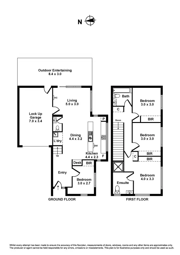 Floorplan of Homely townhouse listing, 21 Highbury Street, West Footscray VIC 3012