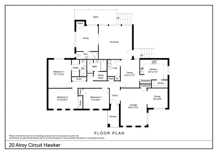 Floorplan of Homely house listing, 20 Alroy Circuit, Hawker ACT 2614