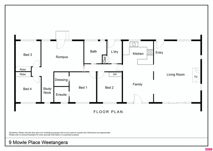 Floorplan of Homely house listing, 9 Mowle Place, Weetangera ACT 2614