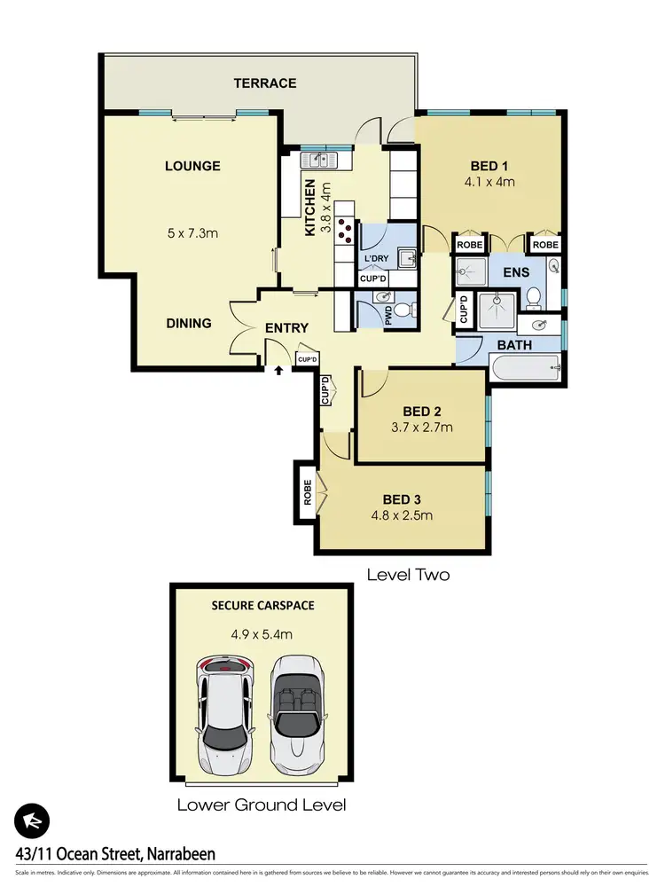 Floorplan of Homely unit listing, 43/11 Ocean Street, Narrabeen NSW 2101