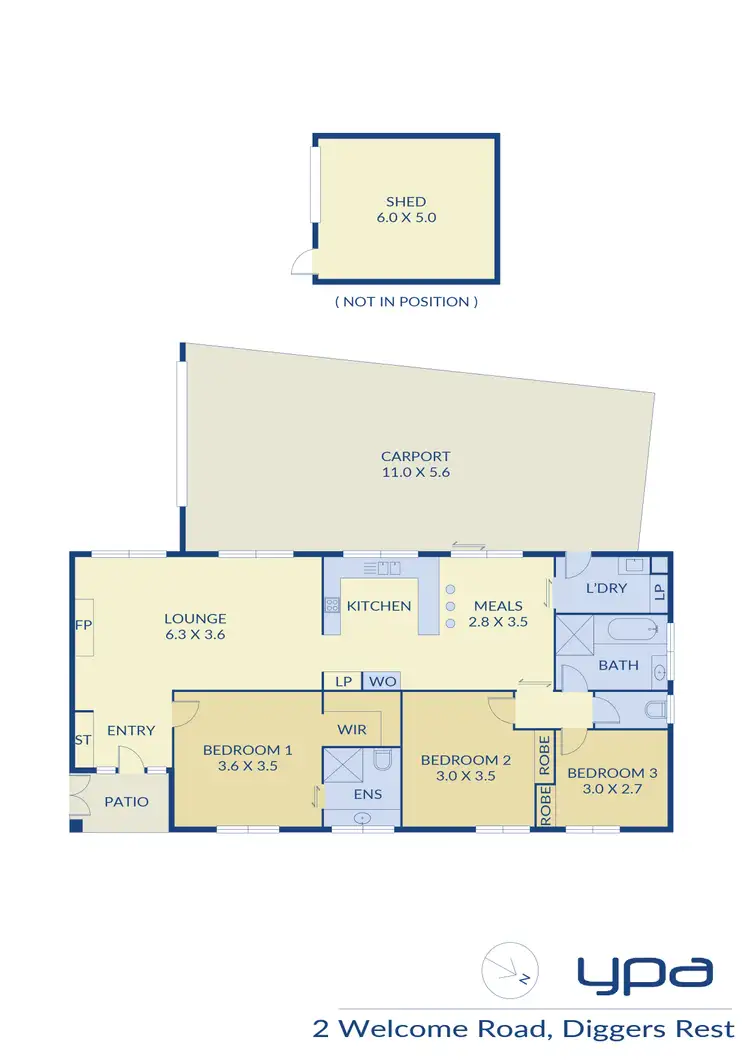 Floorplan of Homely house listing, 2 Welcome Road, Diggers Rest VIC 3427