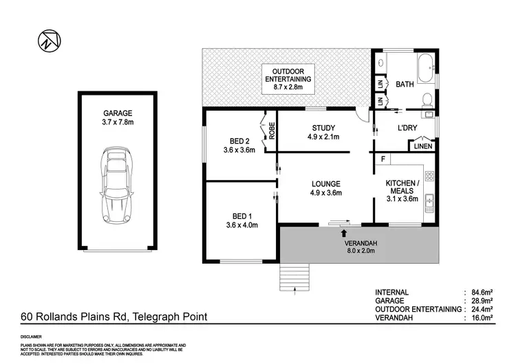 Floorplan of Homely house listing, 60-62 Rollands Plains Road, Telegraph Point NSW 2441