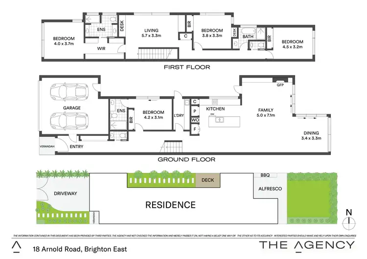 Floorplan of Homely townhouse listing, 18B Arnold Road, Brighton East VIC 3187