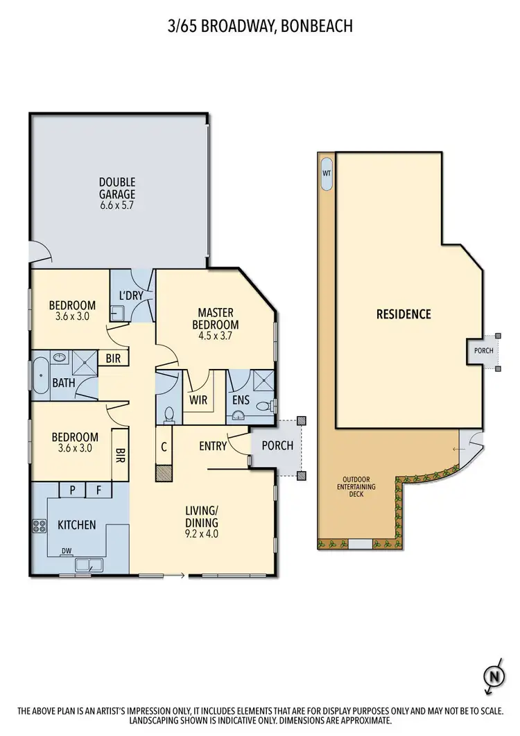 Floorplan of Homely townhouse listing, 3/65 Broadway, Bonbeach VIC 3196