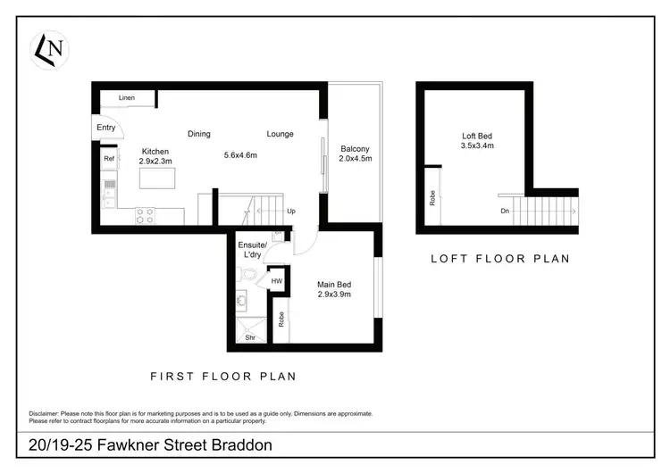 Floorplan of Homely apartment listing, 20/19-25 Fawkner Street, Braddon ACT 2612