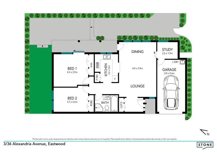 Floorplan of Homely villa listing, 3/36 Alexandria Avenue, Eastwood NSW 2122