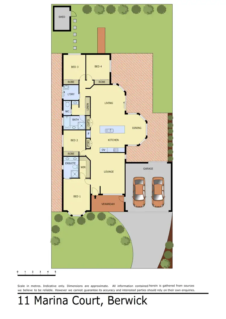 Floorplan of Homely house listing, 11 Marina Court, Berwick VIC 3806