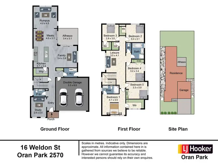 Floorplan of Homely house listing, 16 Weldon Street, Oran Park NSW 2570