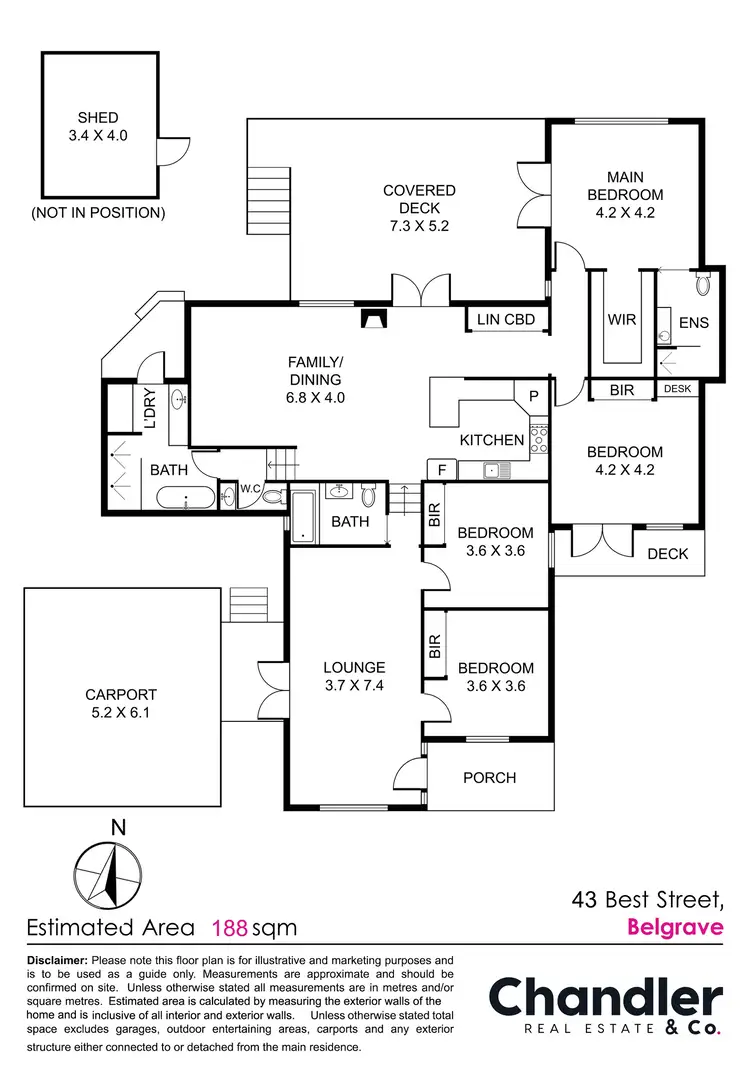 Floorplan of Homely house listing, 43 Best Street, Belgrave VIC 3160