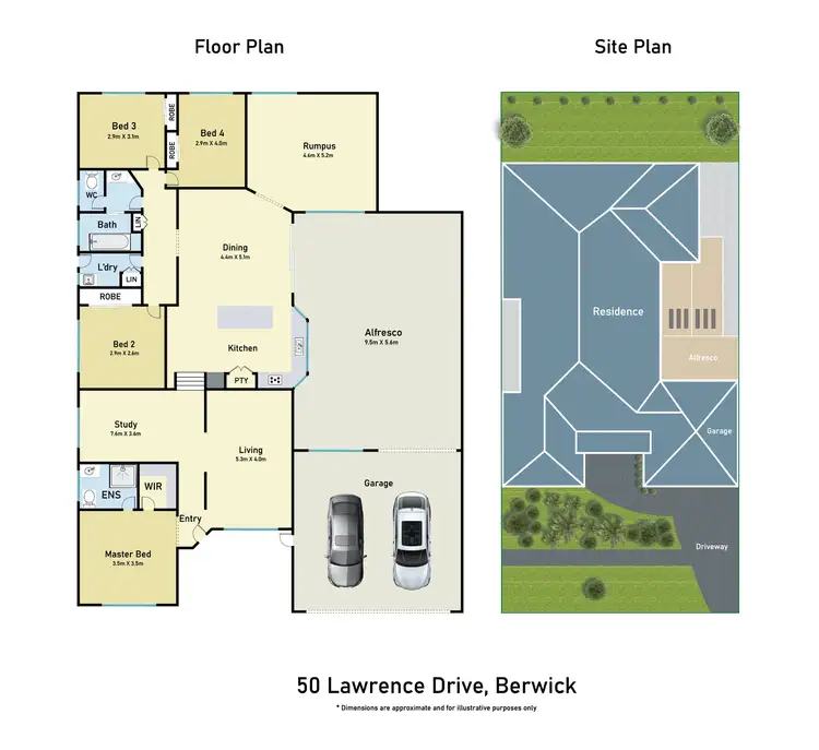 Floorplan of Homely house listing, 50 Lawrence Drive, Berwick VIC 3806