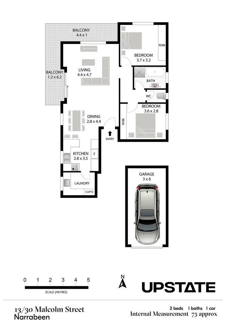 Floorplan of Homely unit listing, 13/30 Malcolm Street, Narrabeen NSW 2101
