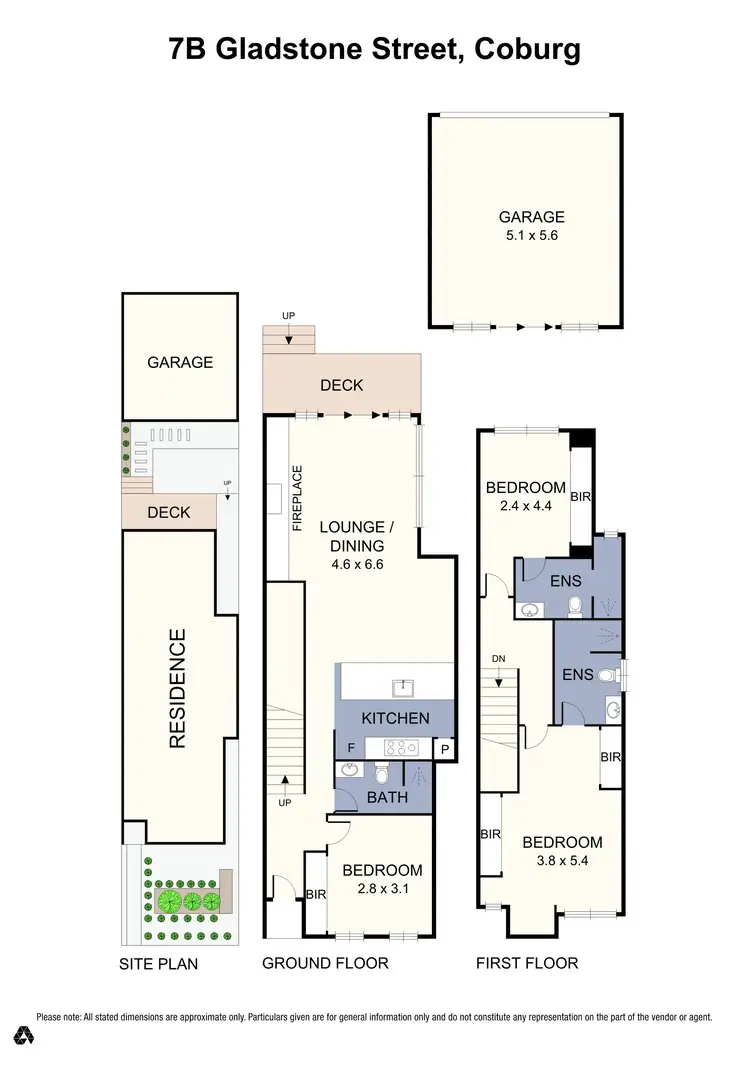 Floorplan of Homely townhouse listing, 7B Gladstone Street, Coburg VIC 3058