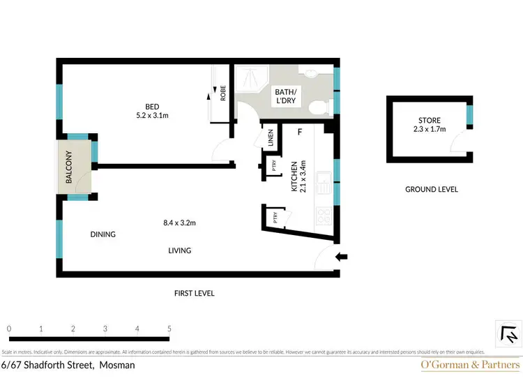 Floorplan of Homely apartment listing, 7/67 Shadforth Street, Mosman NSW 2088